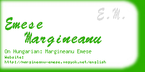 emese margineanu business card